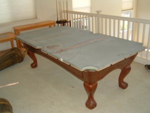 Proper pool table moving process in Matthews North Carolina